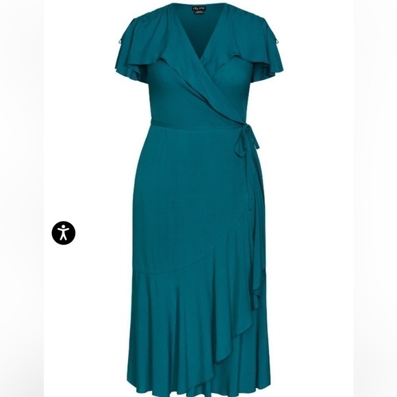 NWT City Chic White Dress XS/14 - Picture 7 of 7